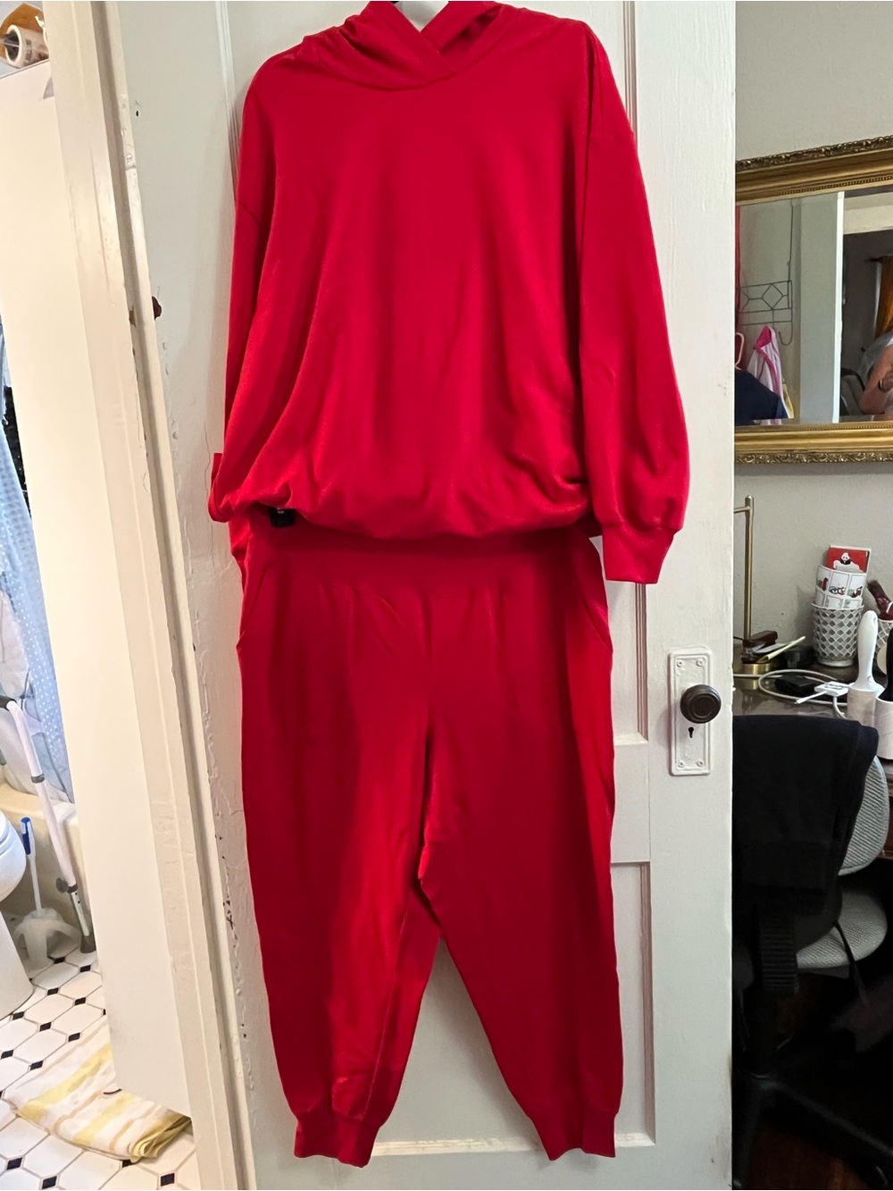Livi Active Red Hooded Jogger Set